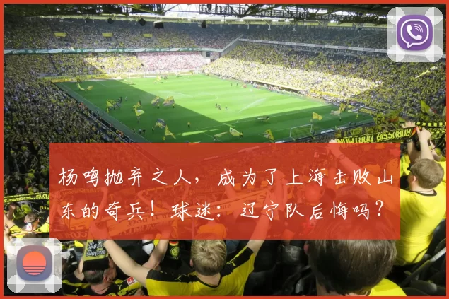 杨鸣抛弃之人，成为了上海击败山东的奇兵！球迷：辽宁队后悔吗？